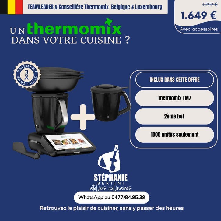 Thermomix TM7 Belgique – Paiement 3X sans frais, Huis en Inrichting, Keuken | Keukenbenodigdheden, Verzenden