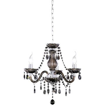 Zwarte LED Hanglamp Trion Lucy - 3-lichts LED Kroonluchter m, Verzenden, Nieuw