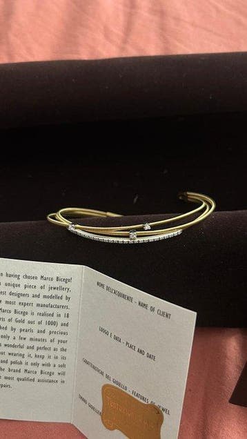 Marco Bicego - Armband - 18 karaat Geel goud - 0.25ct. tw., Handtassen en Accessoires, Nieuw