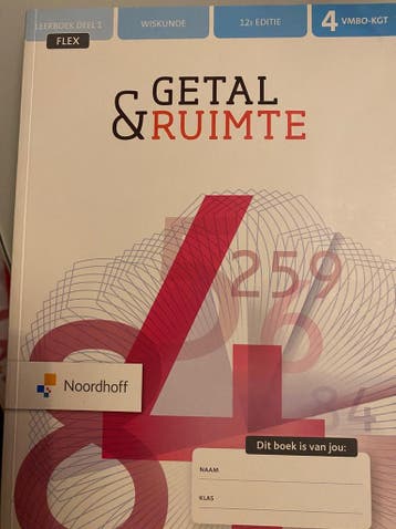 Getal & Ruimte 12e ed vmbo-kgt 4 1 FLEX leerboek, Verzenden, Gelezen, C.J. Admiraal