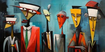 Felix van Horst - Colorful Characters (XXL), Antiquités & Art