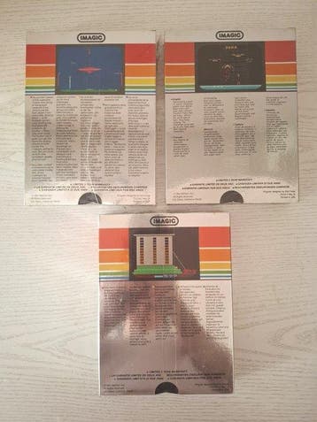 Imagic - 2600 VCS - Cosmic Ark, Demon Attack, Fire Fighter -, Nieuw