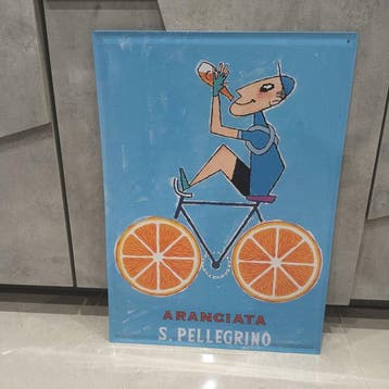 Aranciata e Chinotto Sanpellegrino - Wandbord (3) - Staal -