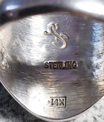 Ring - Verenigde Staten Calvin Peterson Navajo Ri (Zonder