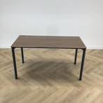 Eromes kantinetafel 140x70 cm, bruin blad - poten antraciet, Gebruikt, Bureau