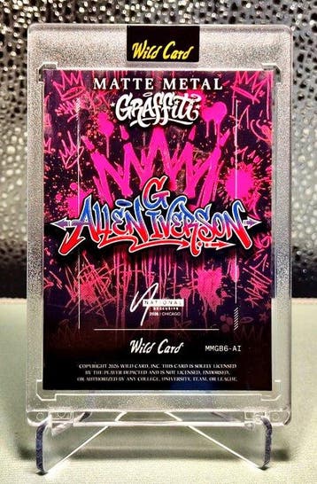 Wild Card Graffiti Allen Iverson Rare 1/1 - 1 Card -, Nieuw