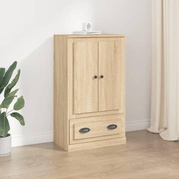 vidaXL Hoge kast 60x35,5x103,5 cm bewerkt hout sonoma, Verzenden