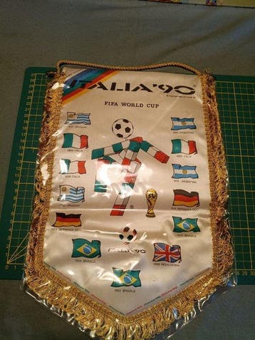 Coppa del Mondo FIFA - 1990 - Vaandel, Verzamelen, Nieuw