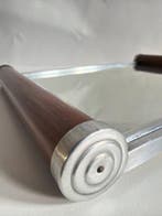 Dienblad - Glas, Hout, Aluminium, Spiegel - Dienblad met