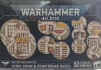 Sector Mechanicus 32mm, 40mm and 65mm Round bases (Warhammer, Ophalen of Verzenden, Nieuw