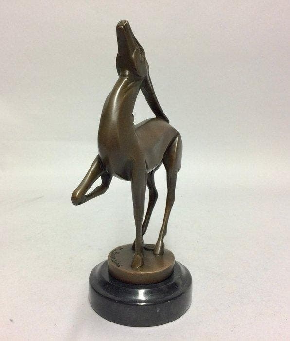 sculptuur, Antilope naar Marcel Bouraine - 16 cm - Bronzen, Antiquités & Art, Curiosités & Brocante
