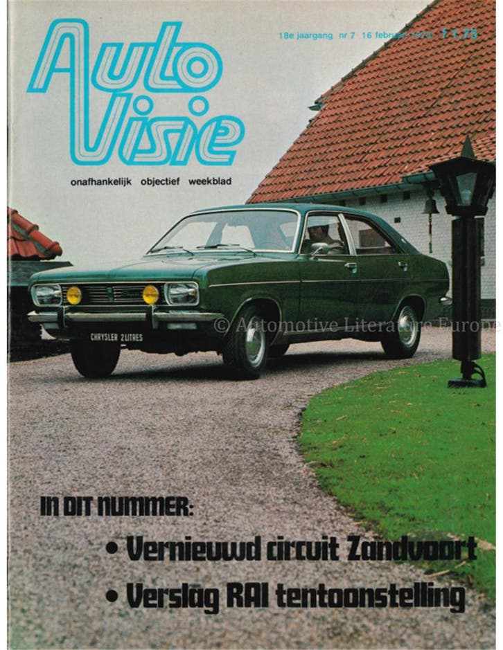 1973 AUTOVISIE MAGAZINE 07 NEDERLANDS, Livres, Autos | Brochures & Magazines