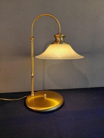 Tafellamp - Messing - Bureaulamp, Antiek en Kunst