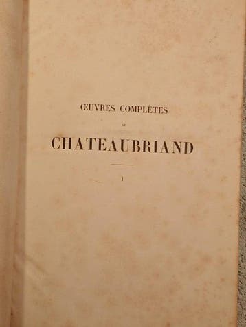 François-René de Chateaubriand - Oeuvres complètes de