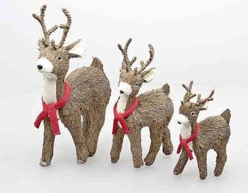 Rendier Hert Ree Staand 37 cm per stuk, Nieuw