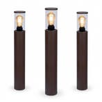 Tuinverlichting Modern Set van 3 Brunswick Tuinlamp Corten 6, Jardin & Terrasse, Verzenden