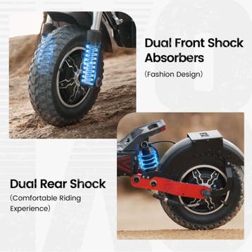 iX8 Elektrische Scooter - Vouwbaar - 2400W - 48V20Ah - 12, Verzenden