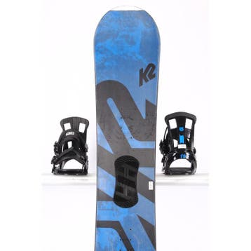 145 snowboard K2 EST. 87, black/blue, p-tex topsheet, FLAT/r, Sport en Fitness, Verzenden, Gebruikt