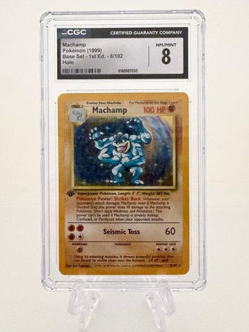 Pokémon - 1 Graded card - Machamp First edition, Holo - CGC, Nieuw