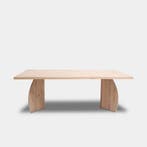 Tafel Boomstam Eikenhout  Set Driehoek  300x100, Huis en Inrichting, Nieuw