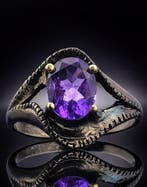 Amethist - Zilver - Ring - Mystic Spark