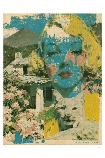 LOLART - Le Fantôme Bleu du Far West - ŒUVRE ORIGINALE