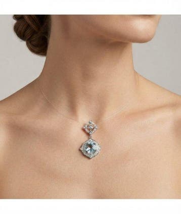 Sans prix de réserve - Pendentif Argent - 1.40ct. tw. Topaze