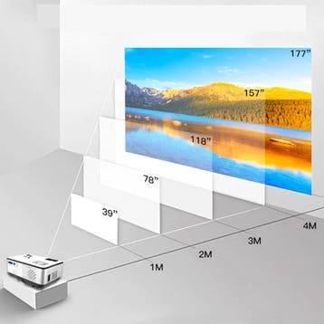 C9 LED Projector - Beamer Home Media Speler, Verzenden, Nieuw