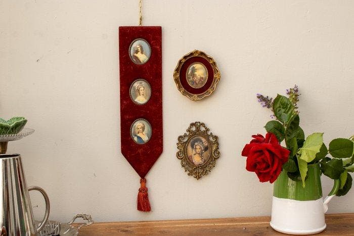 Lijst (3)- handmatig geretoucheerde afdrukken - Hout,, Antiek en Kunst, Curiosa en Brocante