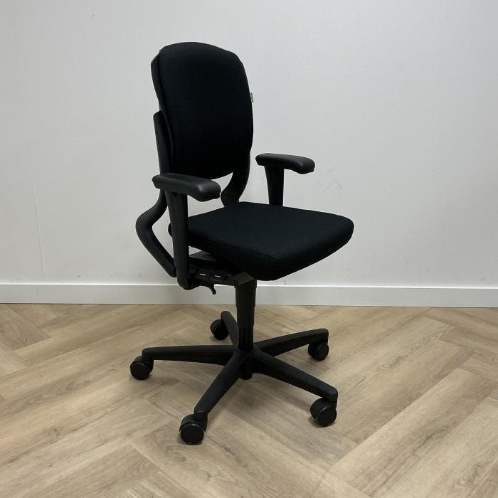 Opnieuw gestoffeerd Ahrend 230 ergonomische bureustoel,, Huis en Inrichting, Bureaustoelen, Bureaustoel, Zwart, Gebruikt, Ergonomisch