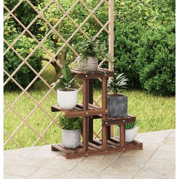 vidaXL Plantenstandaard 58x25x51 cm massief vurenhout, Verzenden