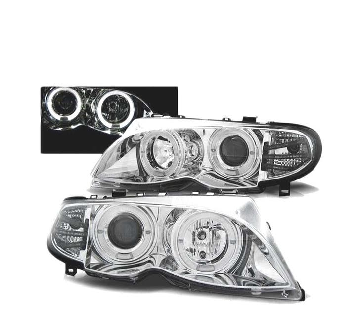 PHARES BMW E46 01-05 ANGEL EYES, Autos : Pièces & Accessoires, Éclairage, Envoi