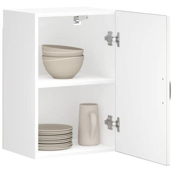 vidaXL Keukenbovenkast Lucca bewerkt hout wit, Huis en Inrichting, Verzenden, Nieuw