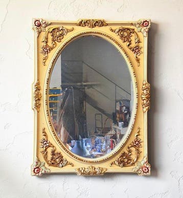 Spiegel- Reliefs met guirlanden - Composiet, Antiek en Kunst