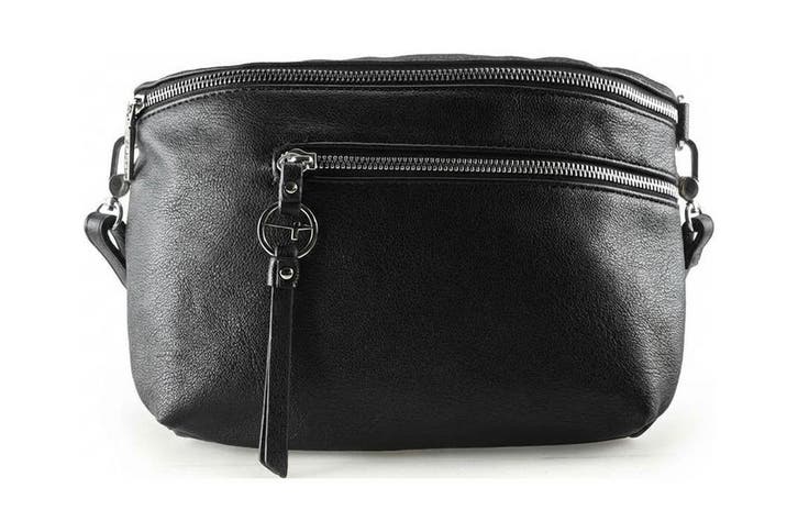 Tamaris Schoudertas Zwart, Handtassen en Accessoires, Tassen | Damestassen, Zwart, Zo goed als nieuw, Verzenden