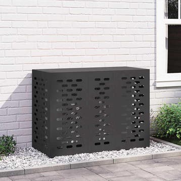 vidaXL Air Conditioner Hoes Zwart 110 x 50 x 80 cm Staal, Verzenden, Nieuw
