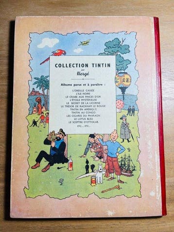 Tintin T5 - Le Lotus Bleu (B1) - C - EO couleur - 1 Album -
