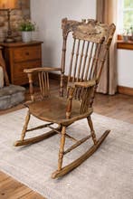 Schommelstoel - Hout - Schommelstoel - H : 98 cm