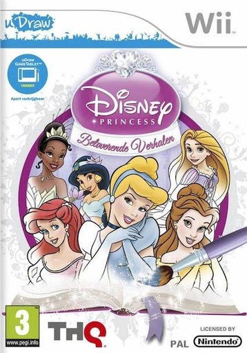 uDraw Disney Princess Betoverende Verhalen (Wii Games), Games en Spelcomputers, Ophalen of Verzenden, Zo goed als nieuw