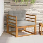 vidaXL Buiten Midden Sofa Naturel, Verzenden, Nieuw