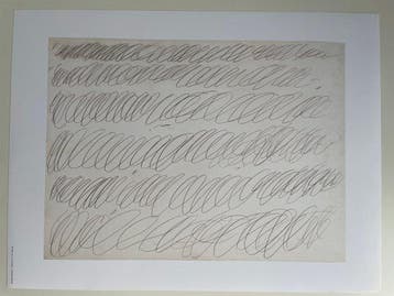 Cy Twombly (1928-2011) - Drawing for Manifesto of Plinio