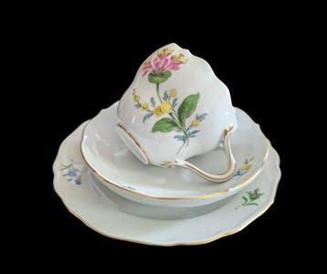 Meissen - Kop en schotel (2) - Porselein - 1st Choice, Antiek en Kunst