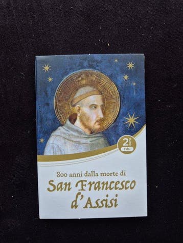 Italië. 2 Euro 2026 San Francesco dAssisi (2 coincards)