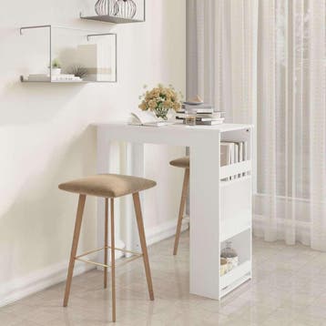 vidaXL Bartafel met opbergrek 102x50x103,5 cm bewerkt hout, Verzenden, Nieuw