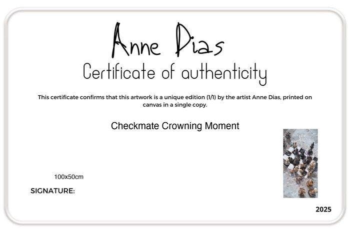 Anne Dias (1985) - Checkmate Crowning Moment, Antiek en Kunst, Kunst | Designobjecten