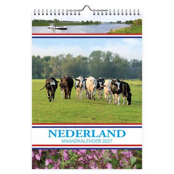 Nederland maandkalender Weide met Koeien 2027, Ophalen of Verzenden, Nieuw in verpakking