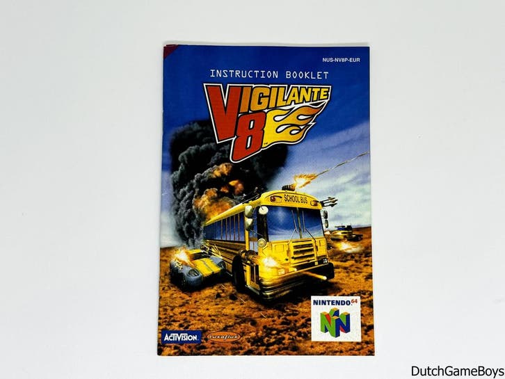 Nintendo 64 / N64 - Vigilante 8 - EUR - Manual, Games en Spelcomputers, Games | Nintendo 64, Gebruikt, Verzenden