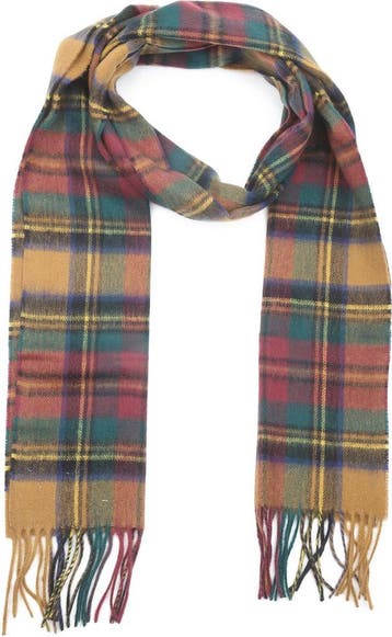Barbour Sjaal New Check Tartan Goud maat  Heren, Verzenden