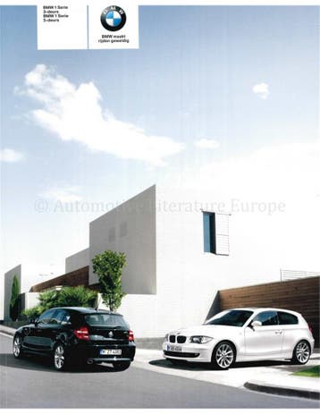 2009 BMW 1 SERIE BROCHURE NEDERLANDS