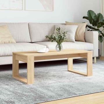 vidaXL Salontafel 102x50x35 cm bewerkt hout sonoma, Verzenden, Nieuw